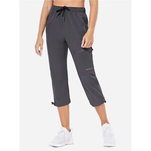 Baleaf Laureate UPF 50+ DWR Capris‎ Deep Gray Medium NWT